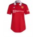 Cheap Manchester United Bruno Fernandes #8 Home Football Shirt Women 2022-23 Short Sleeve